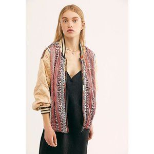 Free People Pandora Reversible Bomber Size M-L